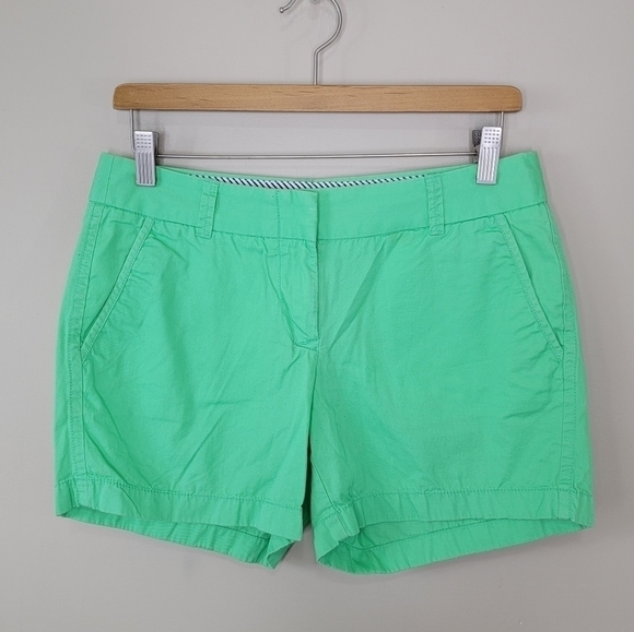 J. Crew Factory | Green Broken-In Chino Shorts Size 2 - Picture 1 of 3